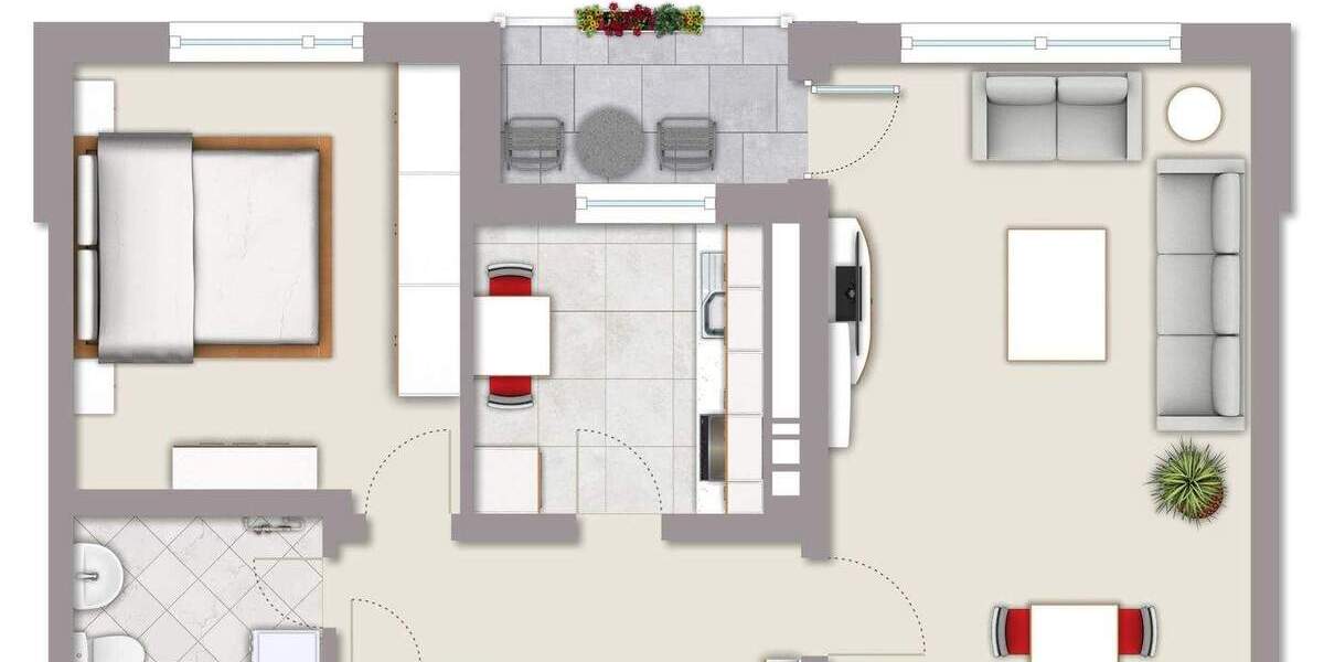 Etagenwohnung Flensburg Westliche Höhe - 2 Zimmer, 59 m&sup2;, 115.000&euro; | Angebot:25834969