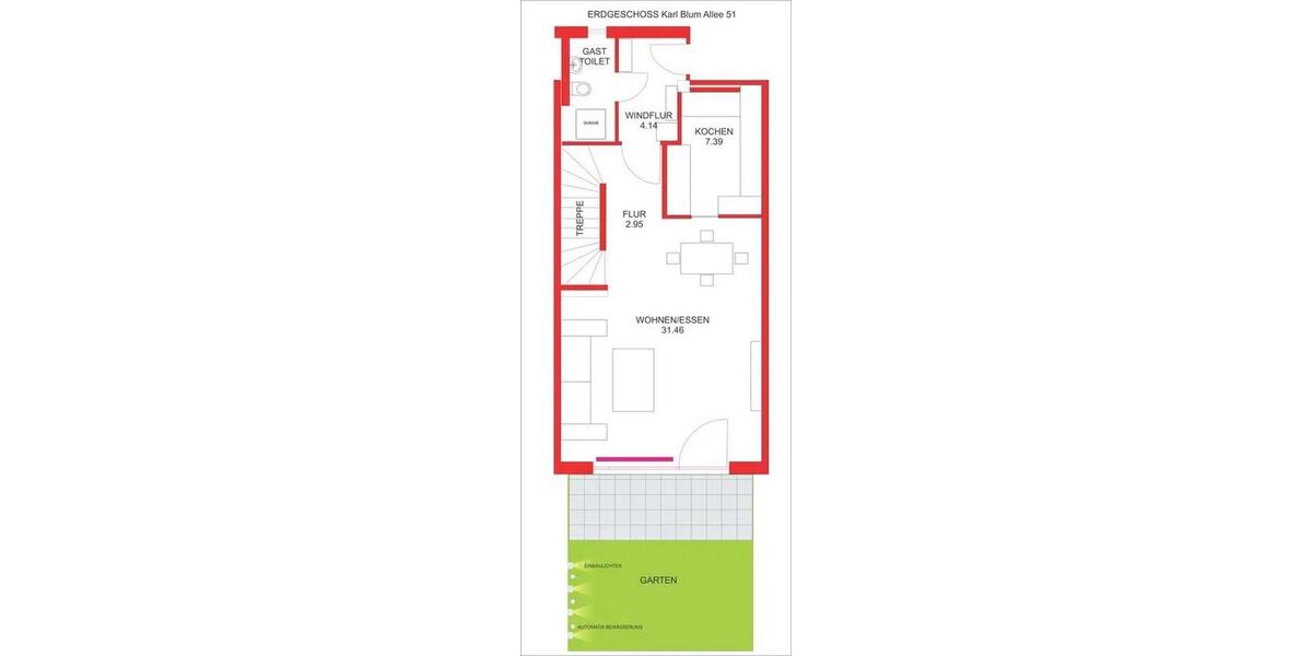 Reihenhaus Tastrup - 6 Zimmer, 143 m&sup2;, 2.800&euro; | Angebot:26551818