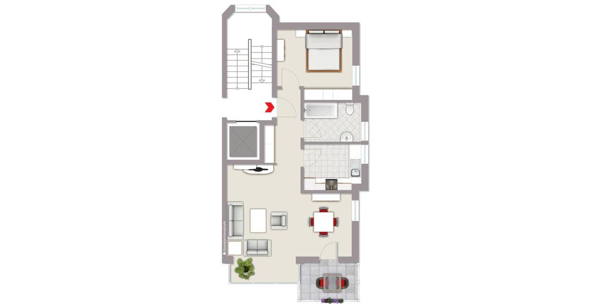 Etagenwohnung Glücksburg (Ostsee) - 2 Zimmer, 62 m&sup2;, 720&euro; | Angebot:26624194