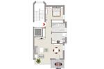 Etagenwohnung Glücksburg (Ostsee) - 2 Zimmer, 62 m&sup2;, 720&euro; | Angebot:26624194