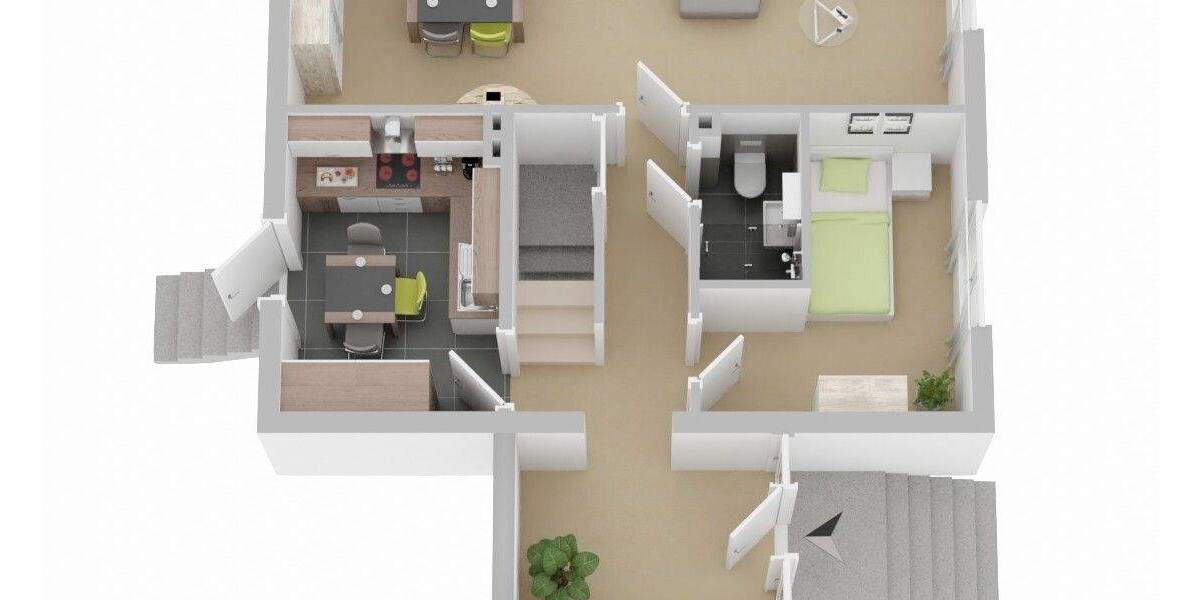 Einfamilienhaus Süderbrarup - 5 Zimmer, 106 m&sup2;, 195.000&euro; | Angebot:25796487