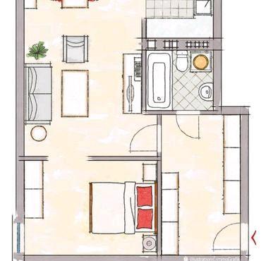 Etagenwohnung Tastrup - 2 Zimmer, 58 m&sup2;, 1.030&euro; | Angebot:25551945