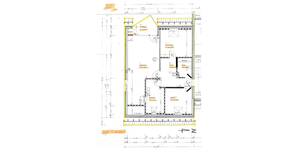 Dachgeschoßwohnung Eggebek - 3 Zimmer, 90 m&sup2;, 1.000&euro; | Angebot:25980679