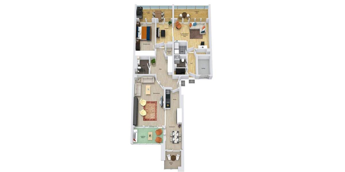 Etagenwohnung Harrislee Wassersleben - 4 Zimmer, 149 m&sup2;, 525.000&euro; | Angebot:25781102