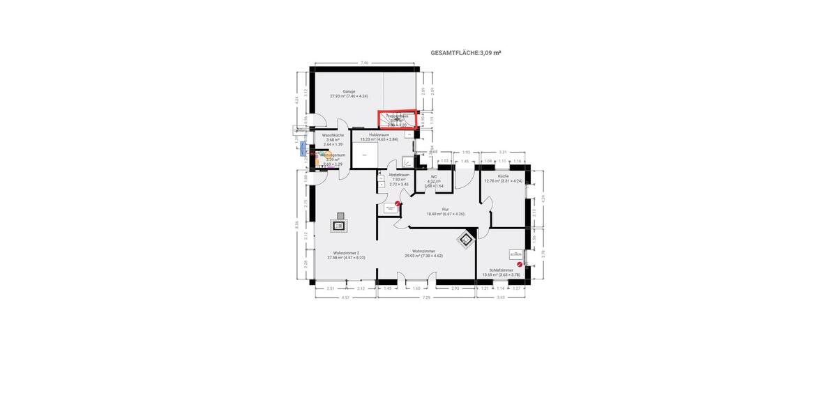 Loft - Studio - Atelier Tarp - 2 Zimmer, 46 m&sup2;, 420&euro; | Angebot:26598195