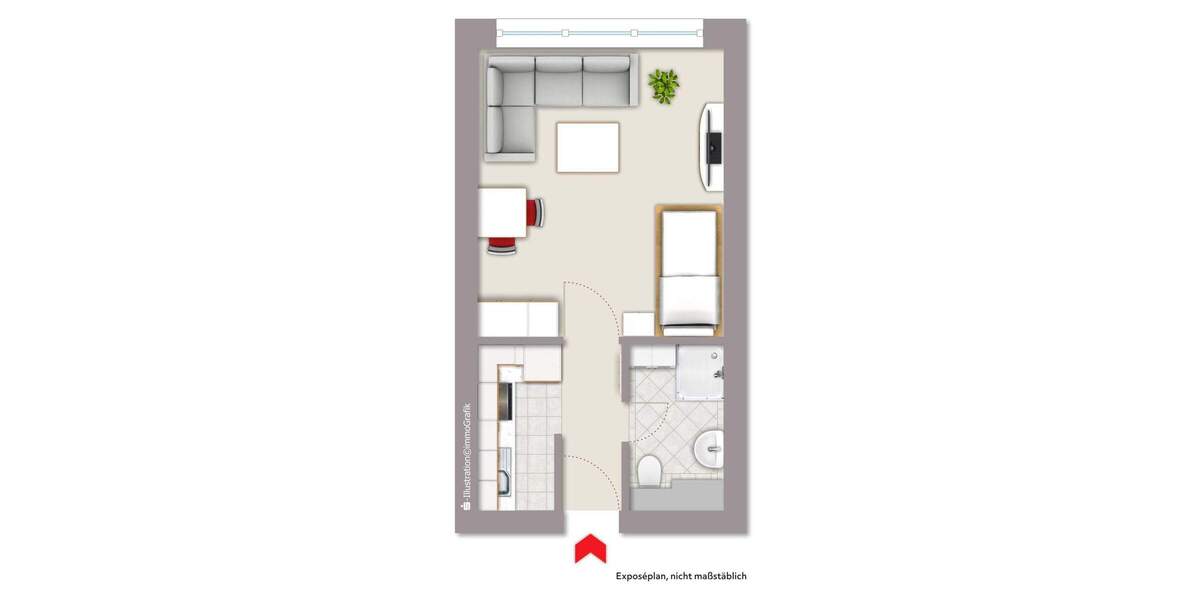 Etagenwohnung Flensburg Sandberg - 3 Zimmer, 72 m&sup2;, 239.000&euro; | Angebot:25667585