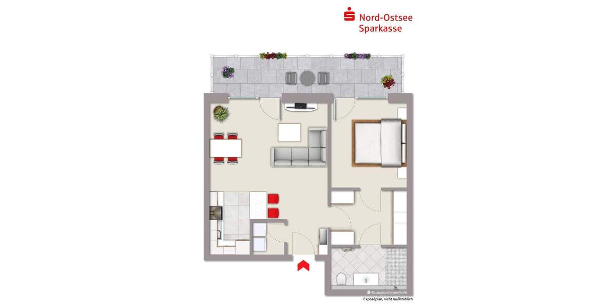 Etagenwohnung Glücksburg - 2 Zimmer, 75 m&sup2;, 429.000&euro; | Angebot:25730515