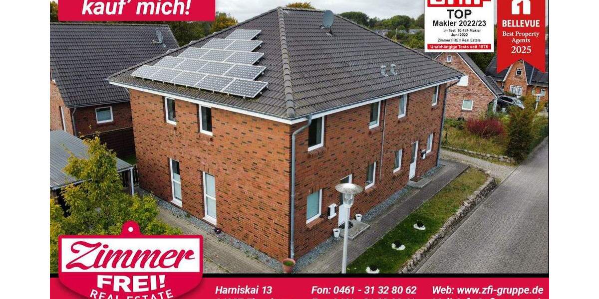 Doppelhaushälfte Flensburg Tarup - 4 Zimmer, 120 m&sup2;, 399.500&euro; | Angebot:25725775