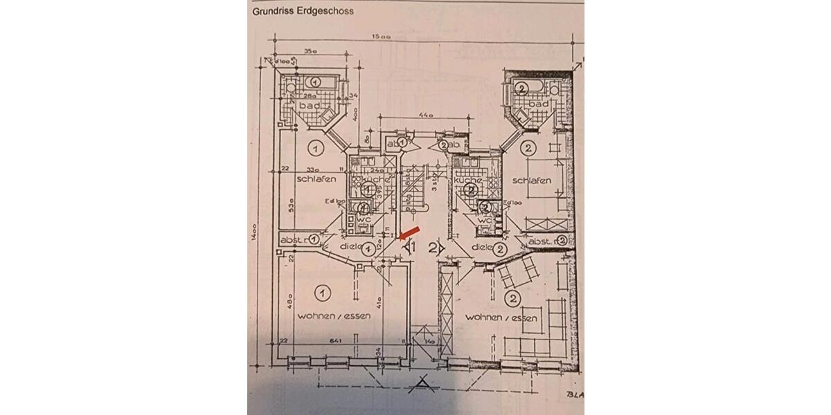 Erdgeschoßwohnung Flensburg Altstadt - 2.5 Zimmer, 64 m&sup2;, 140.000&euro; | Angebot:25971320