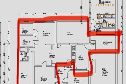 Wohnung Wees - 6 Zimmer, 121 m&sup2;, 2.400&euro; | Angebot:25962035