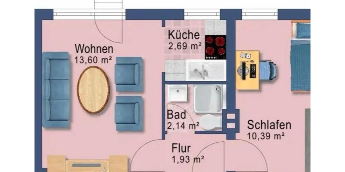 Erdgeschoßwohnung Silberstedt - 2 Zimmer, 31 m&sup2;, 469&euro; | Angebot:26495418