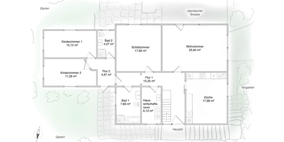 Einfamilienhaus Handewitt Jarplund - 4 Zimmer, 124 m&sup2;, 420.000&euro; | Angebot:25911807