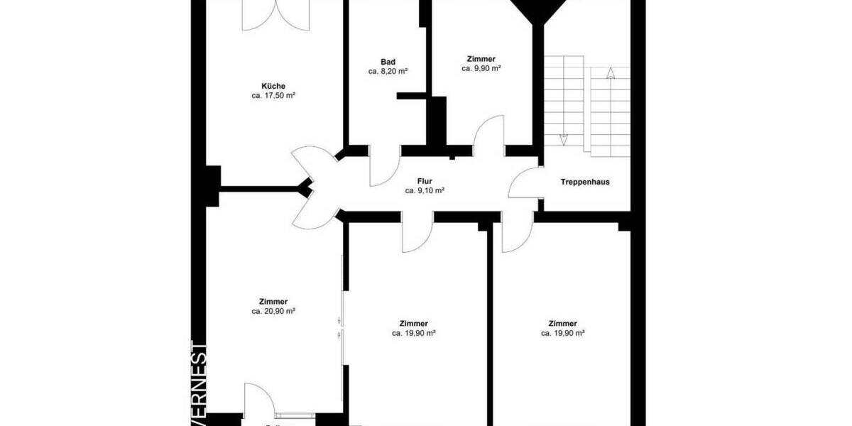 Etagenwohnung Flensburg Jürgensby - 4 Zimmer, 108 m&sup2;, 238.900&euro; | Angebot:25985336