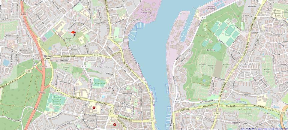 Etagenwohnung Flensburg Altstadt - 2 Zimmer, 79 m&sup2;, 950&euro; | Angebot:26650207