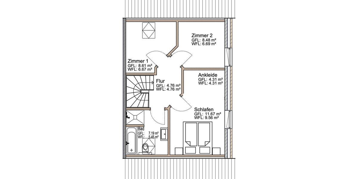 Doppelhaushälfte Wees - 4 Zimmer, 86 m&sup2;, 1.247&euro; | Angebot:26604759