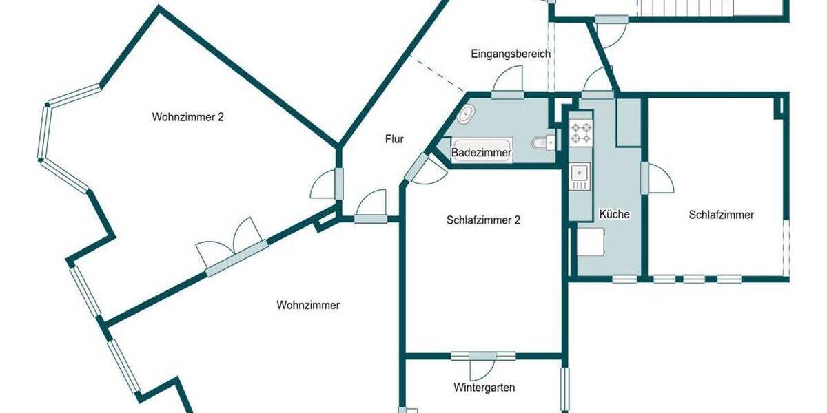 Etagenwohnung Flensburg Westliche Höhe - 4 Zimmer, 134 m&sup2;, 110.000&euro; | Angebot:26596035