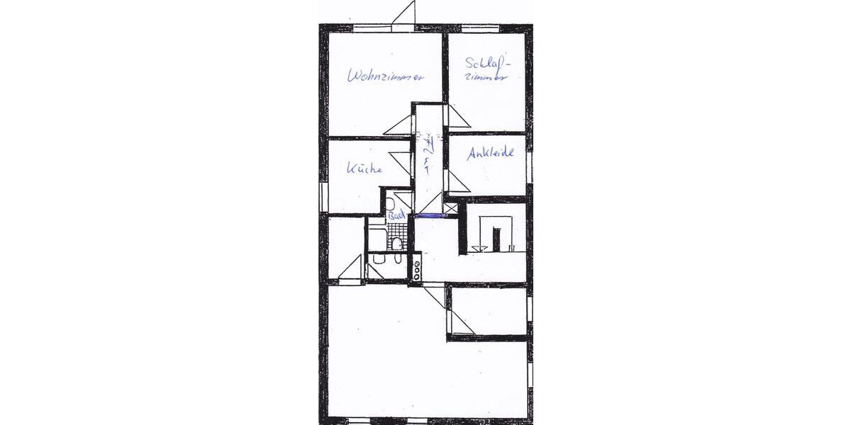 Erdgeschoßwohnung Glücksburg (Ostsee) - 2.5 Zimmer, 50 m&sup2;, 500&euro; | Angebot:26550095