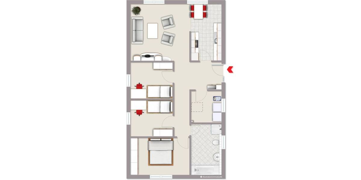 Bungalow Flensburg Weiche - 4 Zimmer, 95 m&sup2;, 398.000&euro; | Angebot:25670109