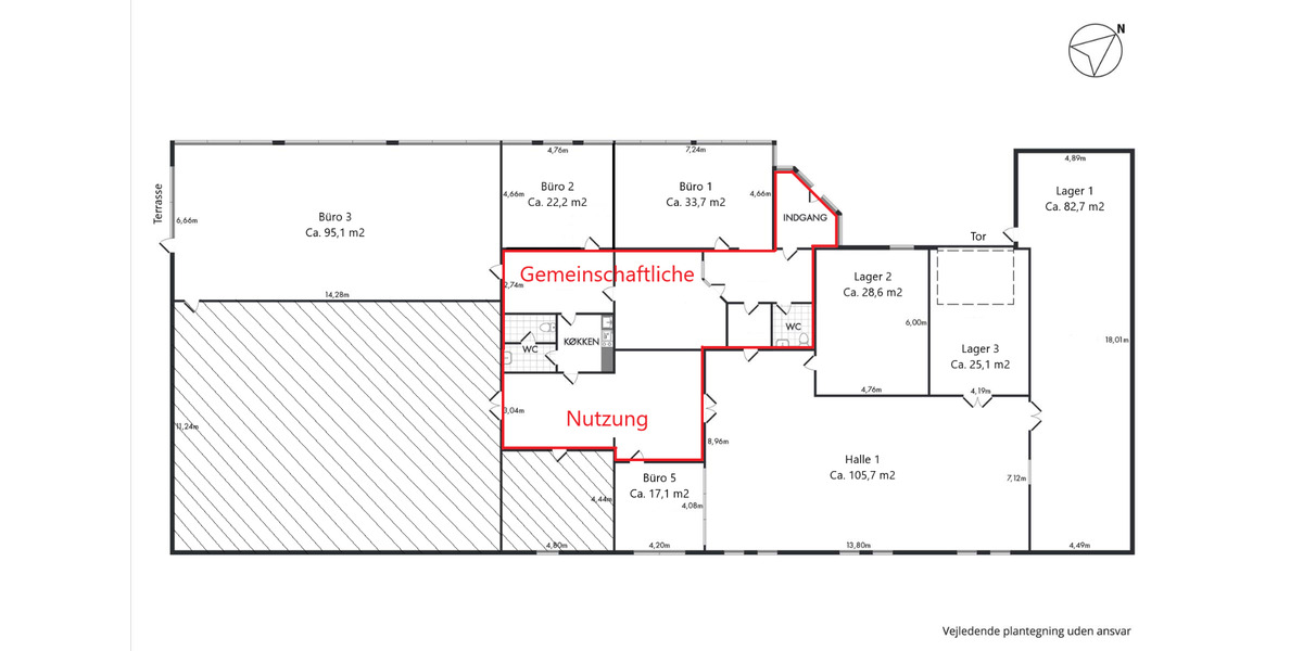 Gewerbeobjekt Harrislee - 160&euro; | Angebot:25628502