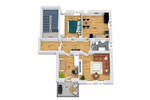 Etagenwohnung Flensburg Altstadt - 3 Zimmer, 70 m&sup2;, 269.000&euro; | Angebot:26208302