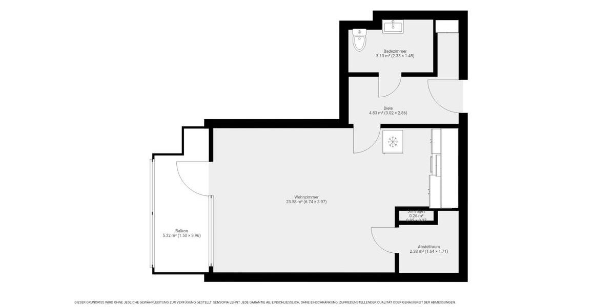 Etagenwohnung Tastrup - 1 Zimmer, 39 m&sup2;, 438&euro; | Angebot:25789709