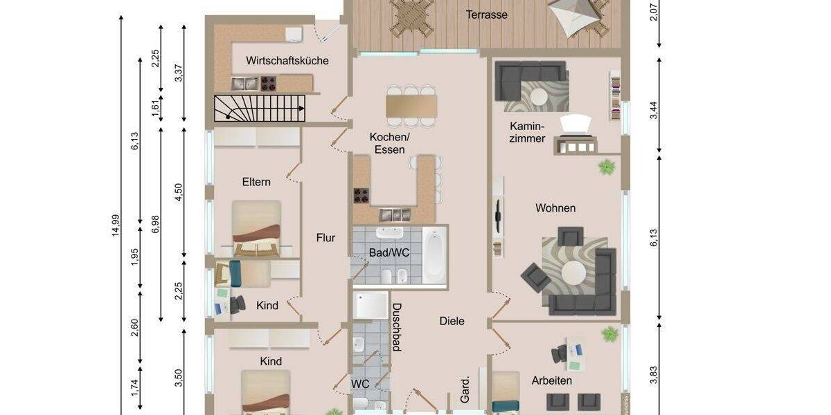 Bungalow Leck - 5 Zimmer, 180 m&sup2;, 579.000&euro; | Angebot:25697339