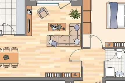 Wohnung Harrislee - 2 Zimmer, 59 m&sup2;, 549&euro; | Angebot:25145126