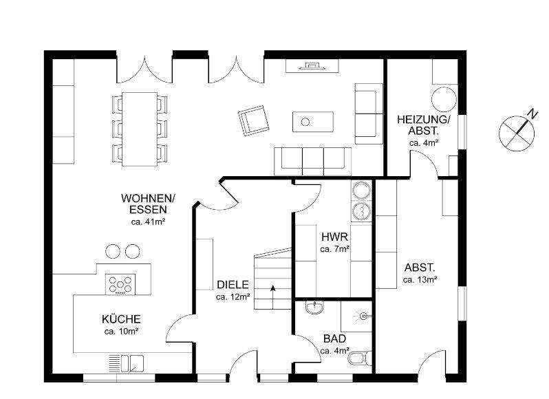 Einfamilienhaus Oeversee - 5.5 Zimmer, 168 m&sup2;, 649.000&euro; | Angebot:26594494