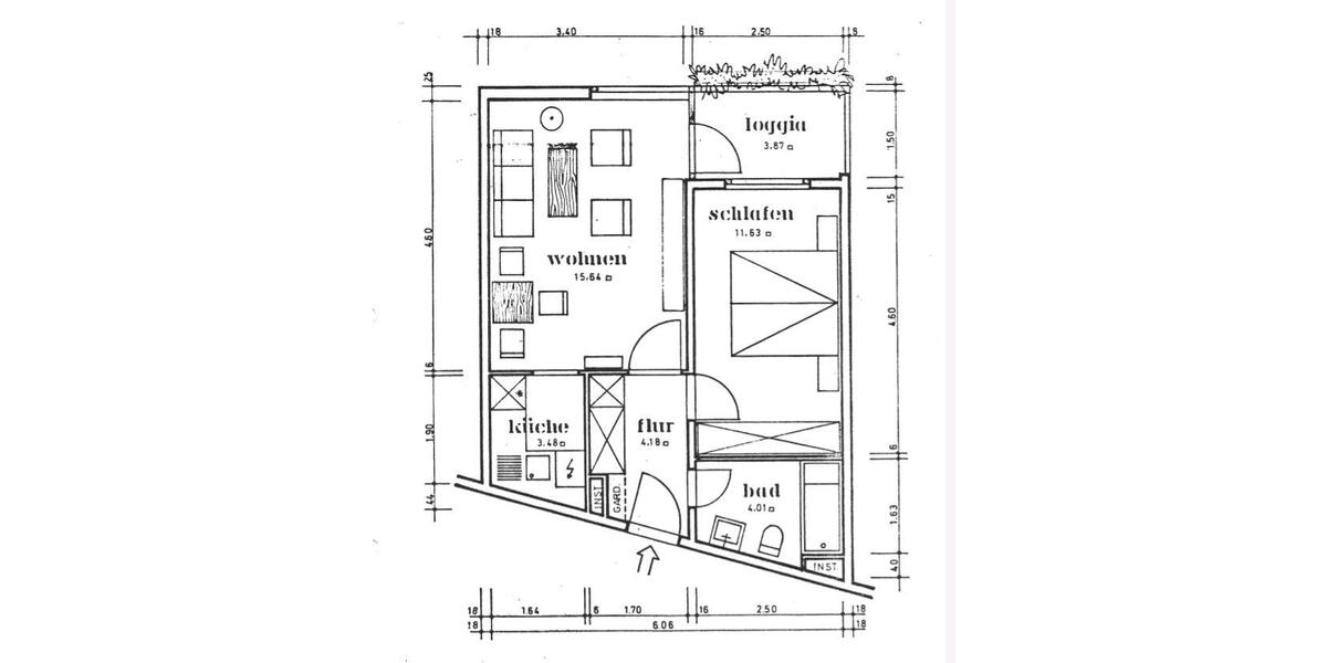Etagenwohnung Glücksburg (Ostsee) - 2 Zimmer, 43 m&sup2;, 145.000&euro; | Angebot:26050267