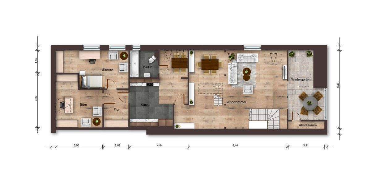 Doppelhaushälfte Handewitt Ellund - 9 Zimmer, 223 m&sup2;, 398.000&euro; | Angebot:25672935