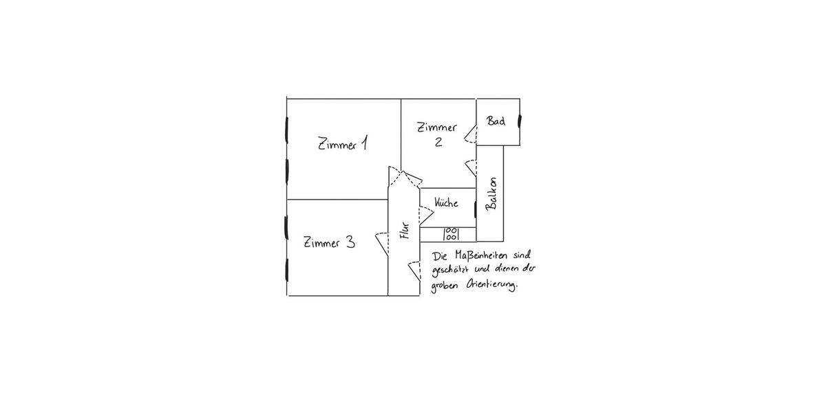 Dachgeschoßwohnung Flensburg Falkenberg - 3 Zimmer, 77 m&sup2;, 770&euro; | Angebot:26656596