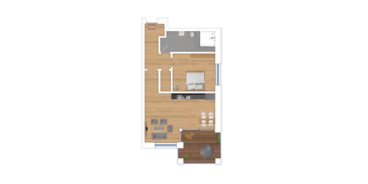 Erdgeschoßwohnung Tastrup - 2 Zimmer, 70 m&sup2;, 987&euro; | Angebot:24672783