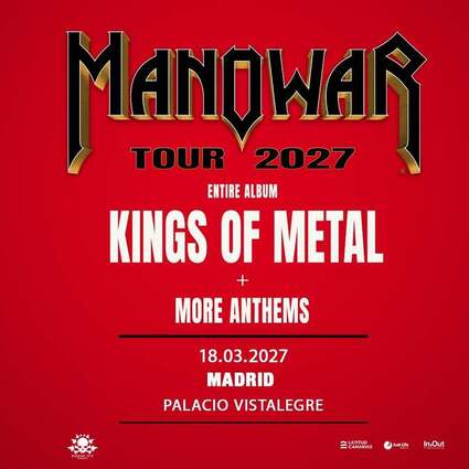 Manowar, Kings of Metal Fighting The World Tour 2027 10.03.2027 AFAS Dome