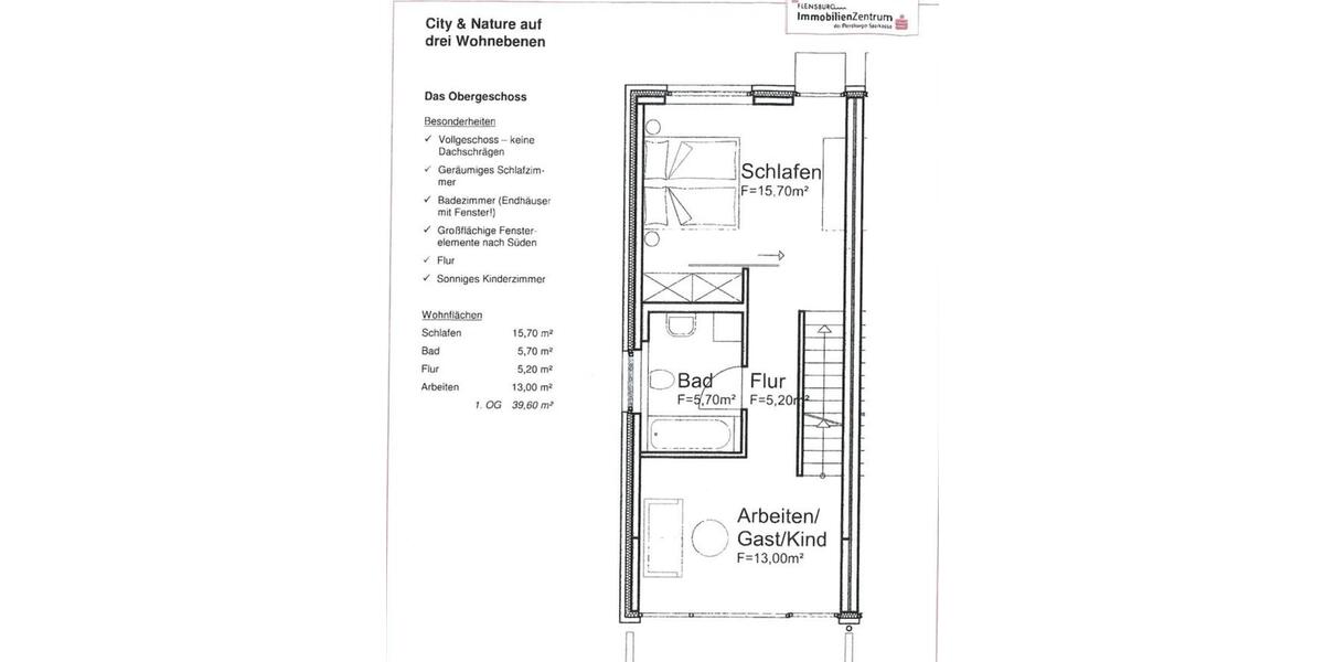 Reihenhaus Flensburg Fruerlund - 4 Zimmer, 121 m&sup2;, 480.000&euro; | Angebot:26490960