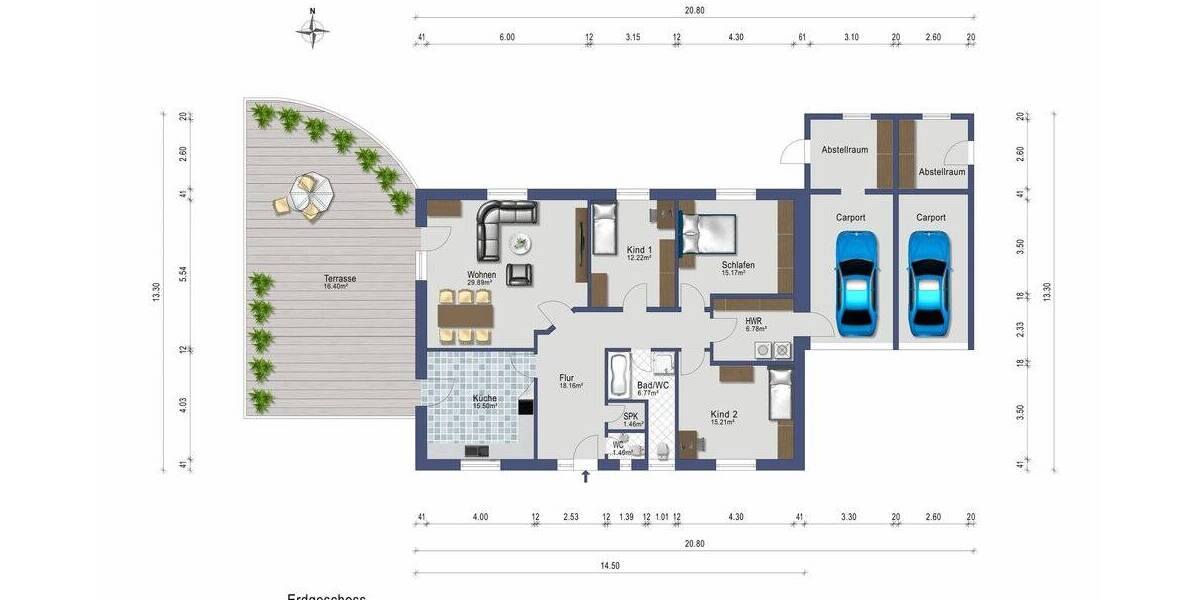 Einfamilienhaus Jübek - 8 Zimmer, 219 m&sup2;, 440.000&euro; | Angebot:26346404