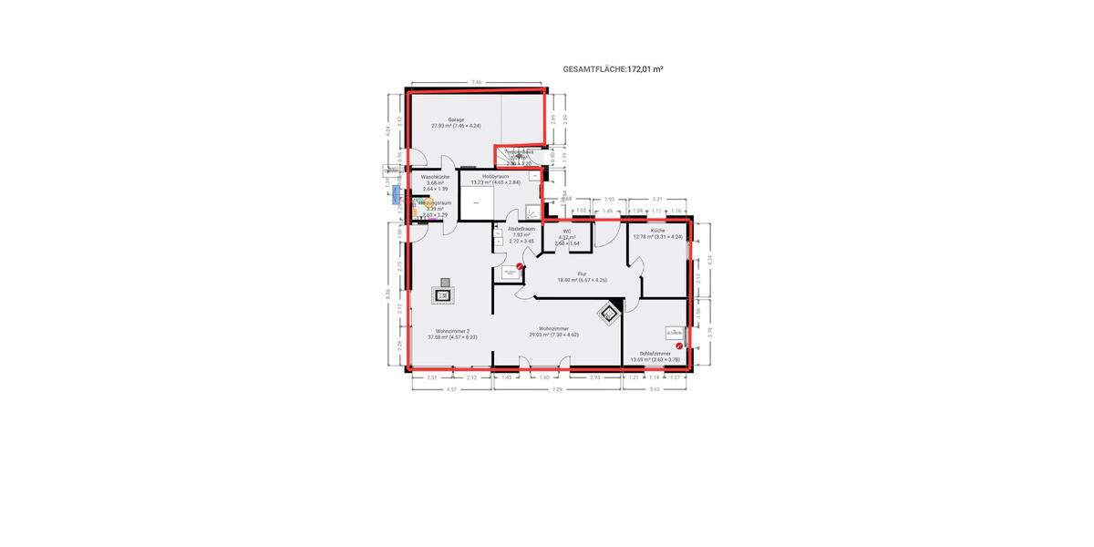 Einfamilienhaus Tarp - 7 Zimmer, 182 m&sup2;, 2.000&euro; | Angebot:26615418