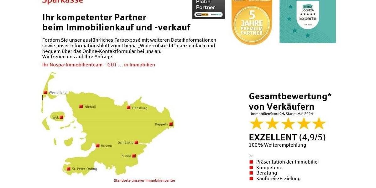 Einfamilienhaus Böklund - 6 Zimmer, 185 m&sup2;, 319.000&euro; | Angebot:25815677