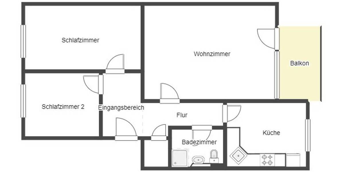 Etagenwohnung Leck - 3 Zimmer, 71 m&sup2;, 130.000&euro; | Angebot:26028356