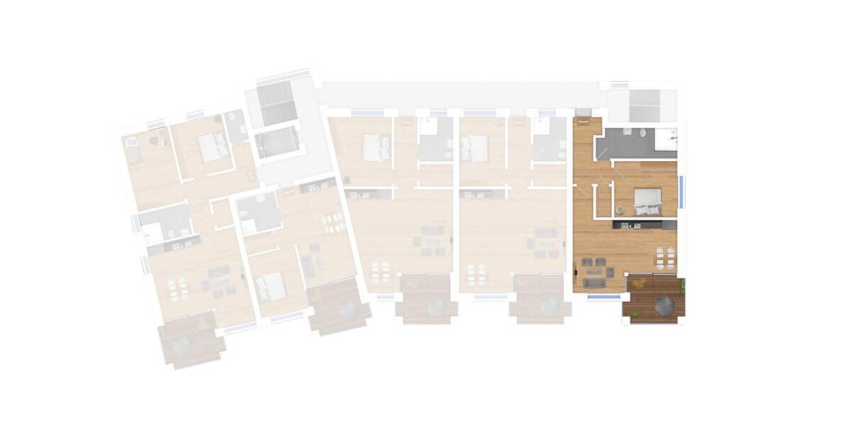 Erdgeschoßwohnung Tastrup - 2 Zimmer, 70 m&sup2;, 987&euro; | Angebot:24672783