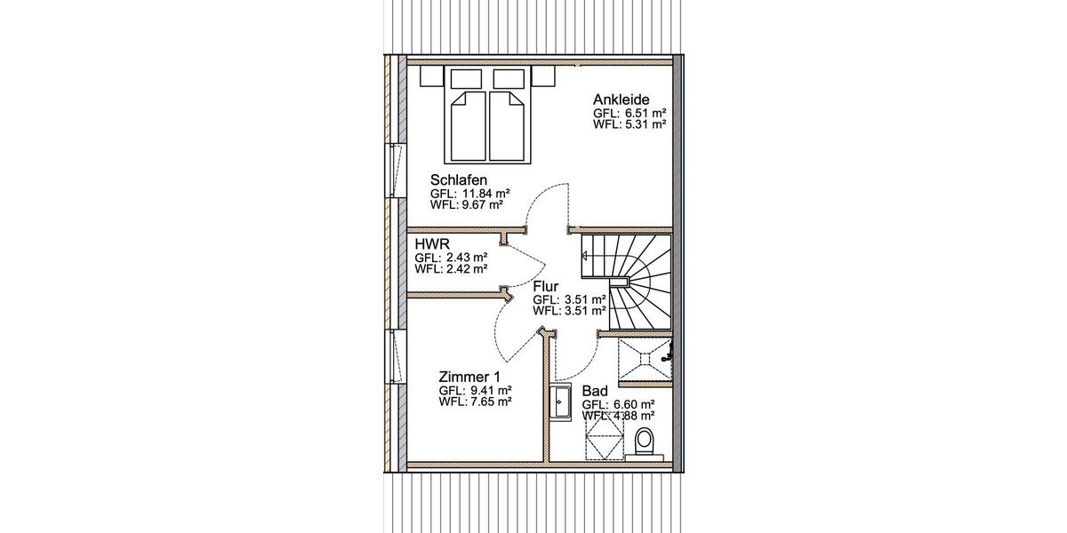Doppelhaushälfte Wees - 3 Zimmer, 70 m&sup2;, 980&euro; | Angebot:26622449